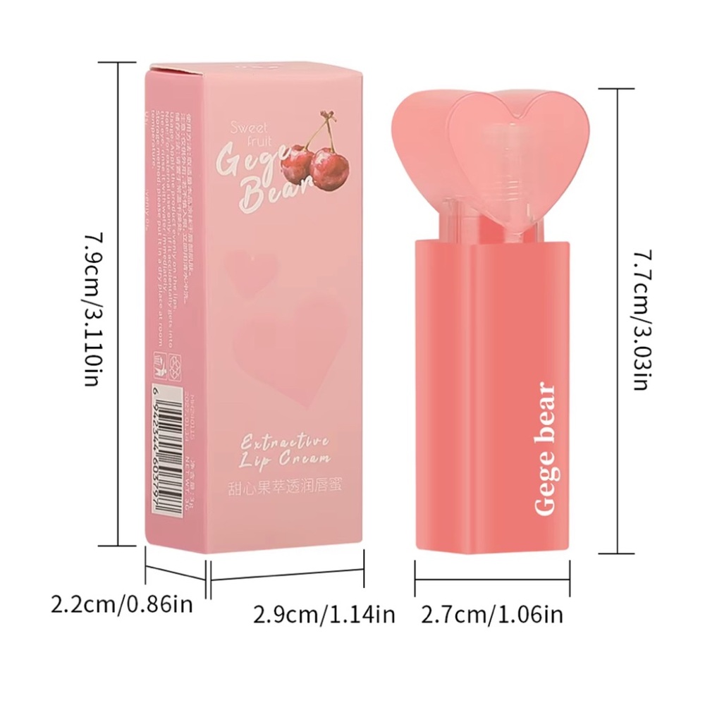 Gege Bear Fruity Moisturizing Lip Gloss NEW - Picture 3 of 4